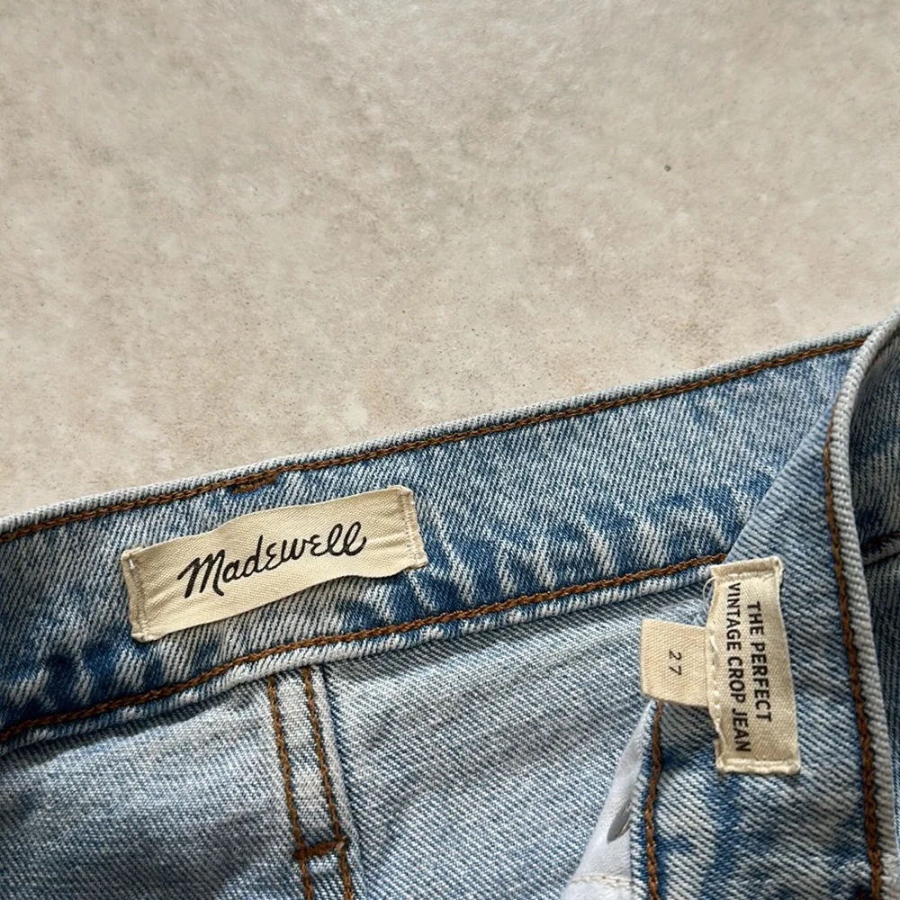 Madewell The Perfect Vintage Crop Jean in Sudbury‎ Wash